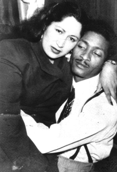 Benny Moré y Juana Margarita Bocanegra, esposa legítima mexicana, 1946. 